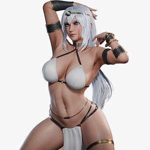 Ancient Tribal Goddess - Game Ready