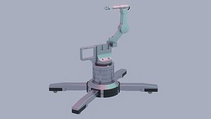 SCI FI ROBOTIC ARM AND PICKING MACHINE 3D