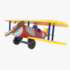 max painted wood wooden airplane toy