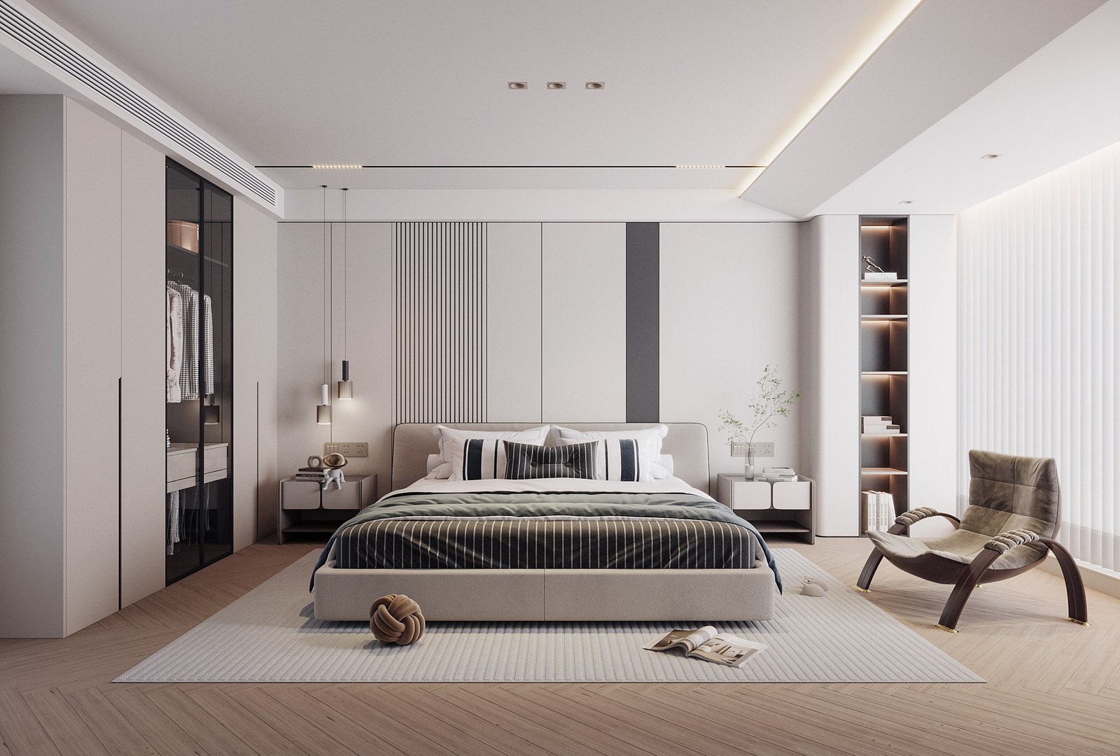 Modern bedroom 3D model - TurboSquid 2130198