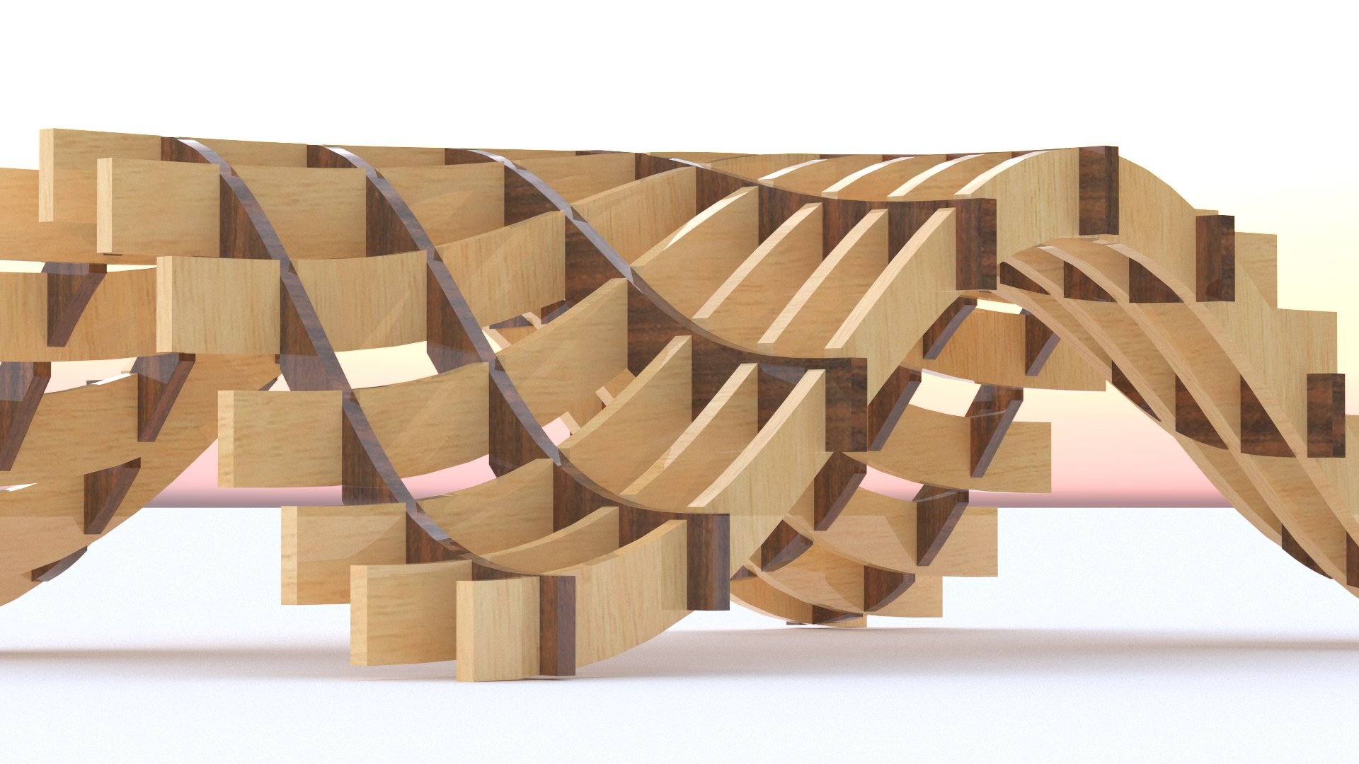 3D Shell Pavilion 03 Beams Model - TurboSquid 2375180