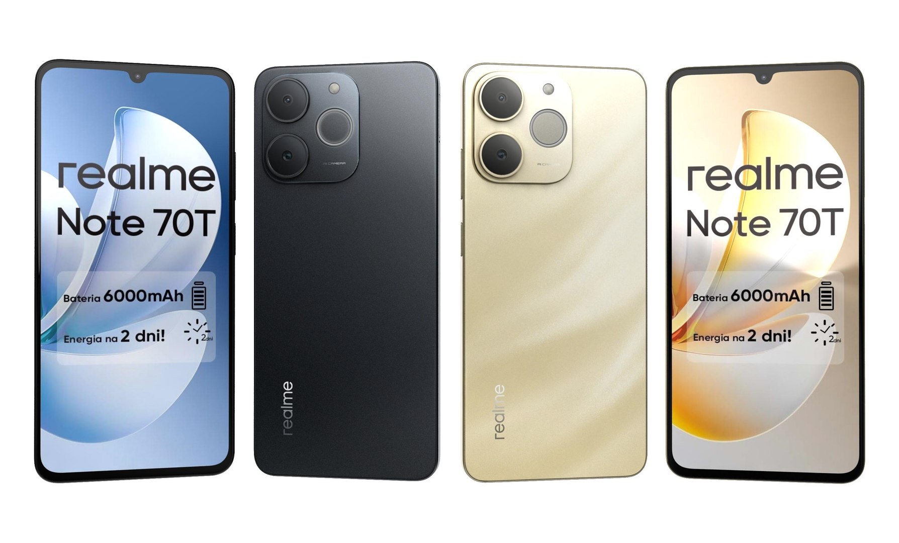 3D Realme Note 70T Black And Gold - TurboSquid 2440095