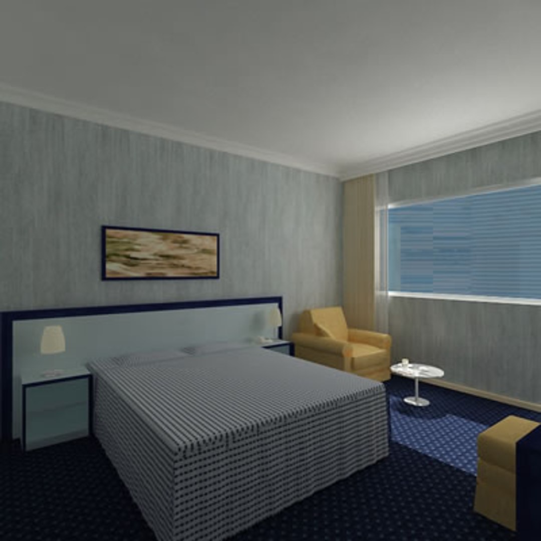 3d Model Hotel Guest Room 03