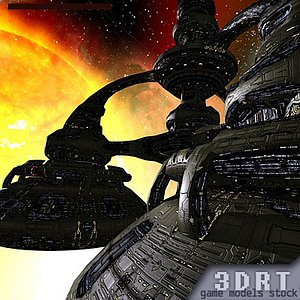 sci-fi norad space stations 3ds