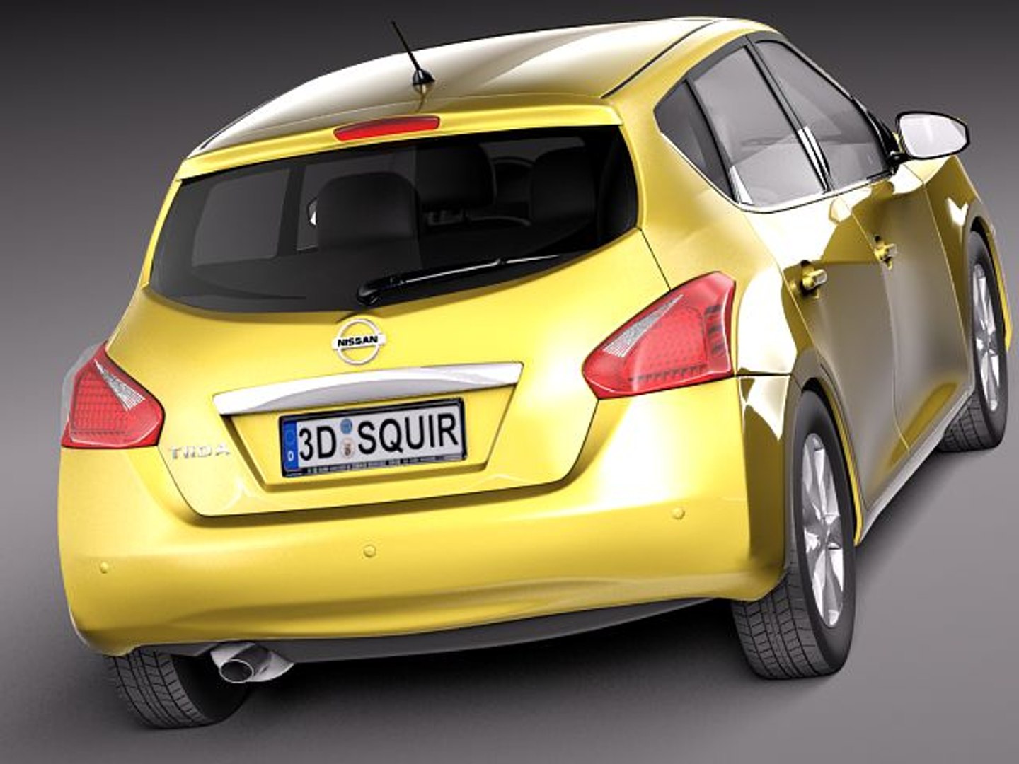 3d Nissan Tiida Versa 2013