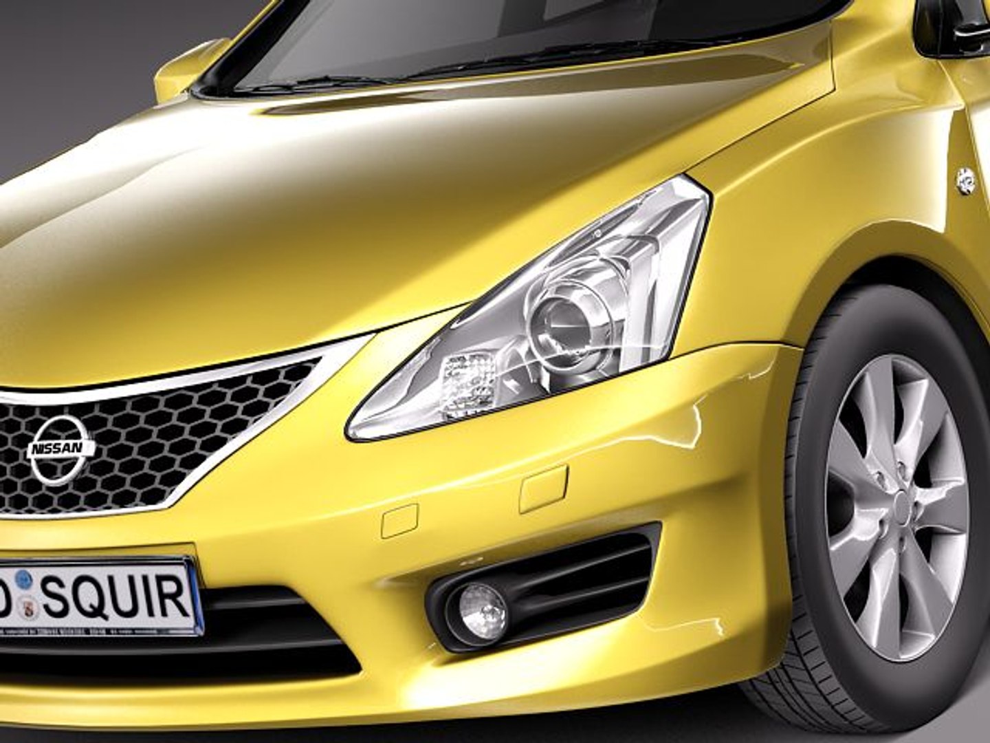 3d Nissan Tiida Versa 2013