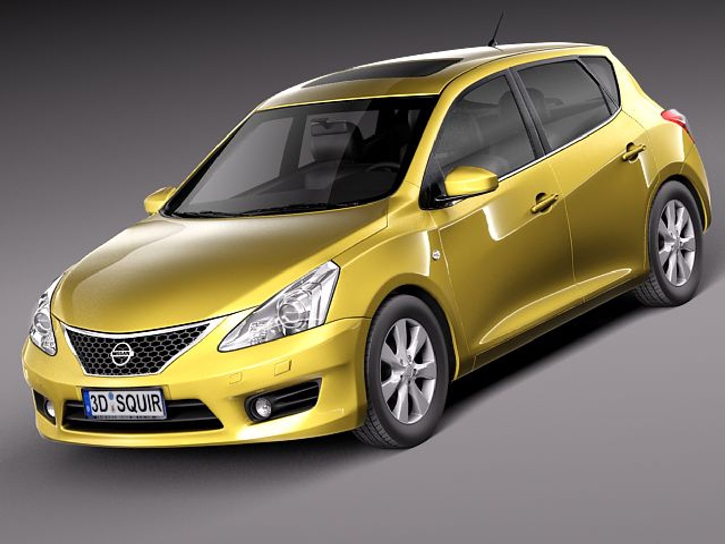 3d Nissan Tiida Versa 2013