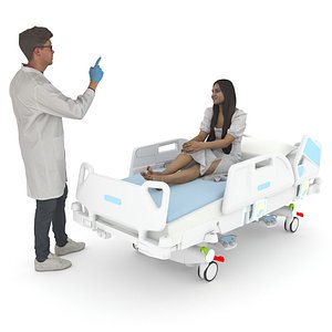 Doctor Checking 3D model