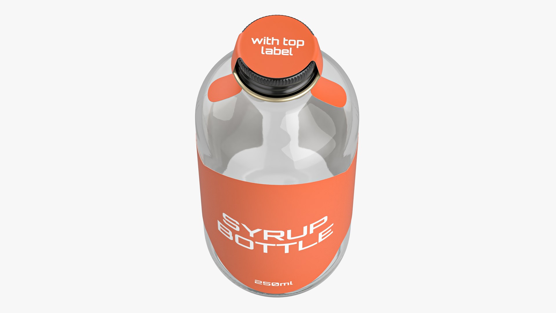 3D Syrup Bottle 250ml Model - TurboSquid 2270313