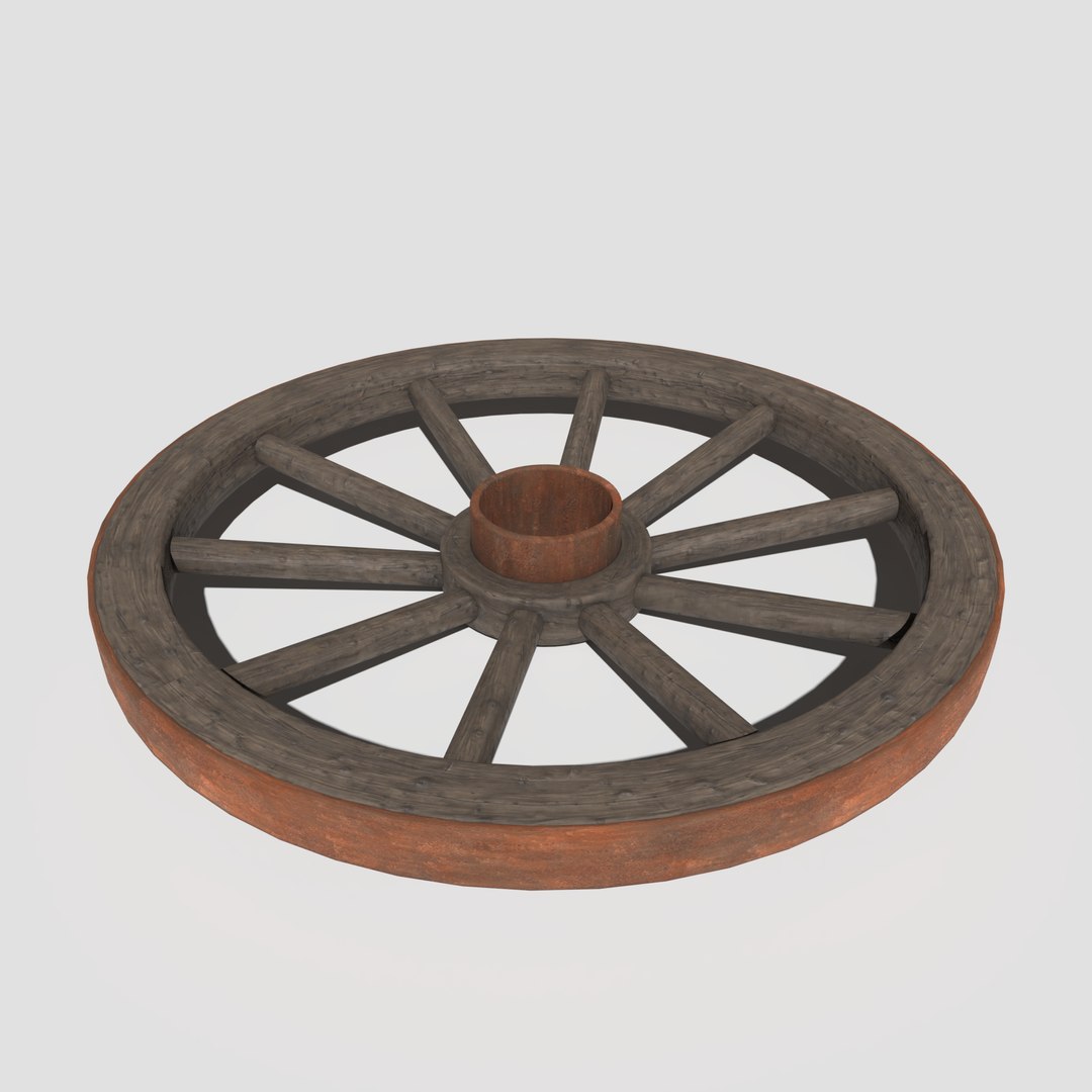 Pbr cart wheel 3D model TurboSquid 1551441