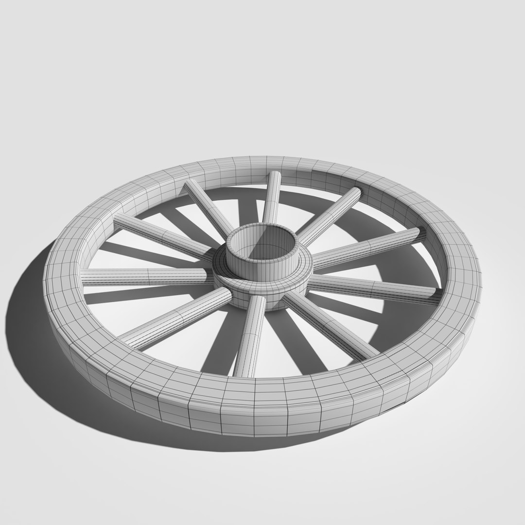 Pbr cart wheel 3D model TurboSquid 1551441