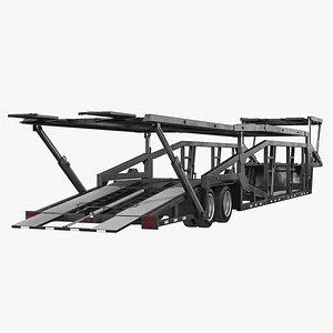 car hauler trailer generic 3D