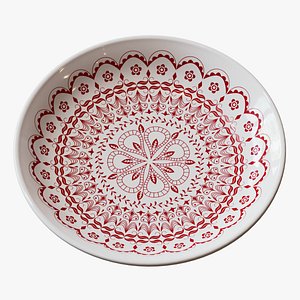 3D decorative ceramic plate