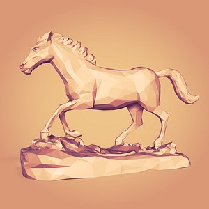 Horse blend 3D model