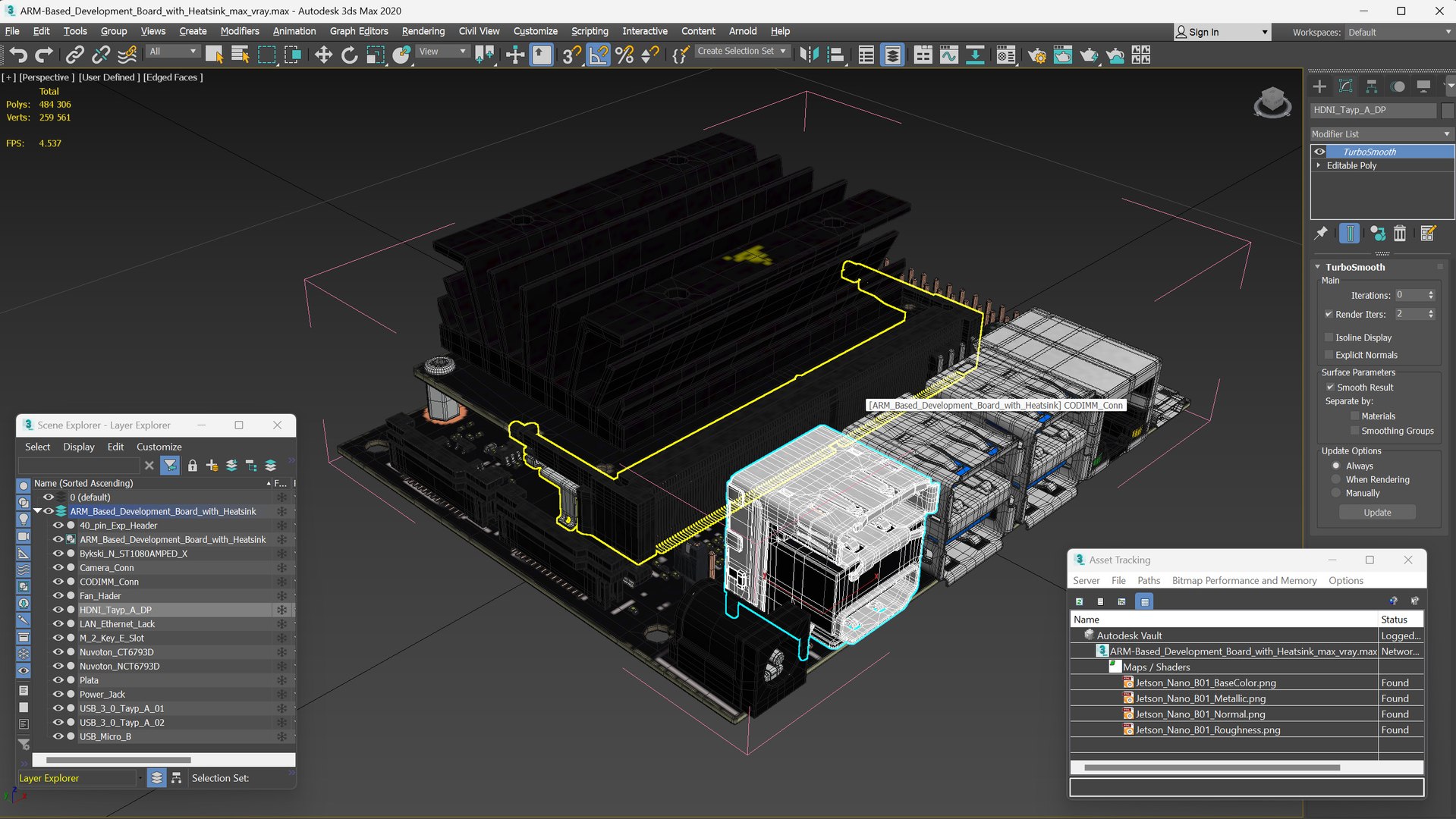 3D ARM-Based Development Board With Heatsink - TurboSquid 2409993