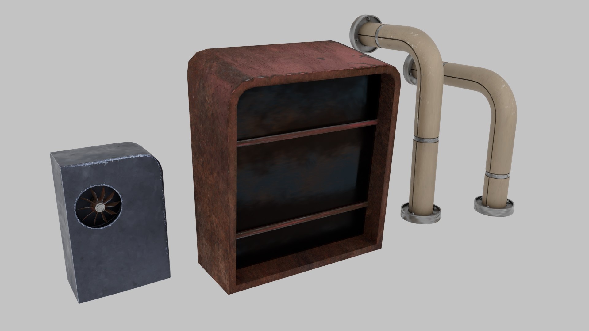 Sci-fi Post Apocalyptic Props Model - TurboSquid 2346843