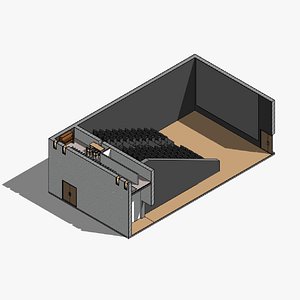 Cinema hall or movie theater - Revit model