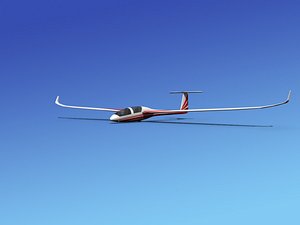 dg-1000 glider 3d 3ds