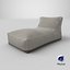 Gray Outdoor Waterproof Fabric Bean Bag Chair