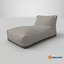 Gray Outdoor Waterproof Fabric Bean Bag Chair