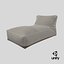 Gray Outdoor Waterproof Fabric Bean Bag Chair