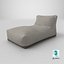 Gray Outdoor Waterproof Fabric Bean Bag Chair