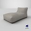 Gray Outdoor Waterproof Fabric Bean Bag Chair