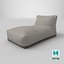 Gray Outdoor Waterproof Fabric Bean Bag Chair