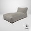 Gray Outdoor Waterproof Fabric Bean Bag Chair