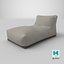 Gray Outdoor Waterproof Fabric Bean Bag Chair