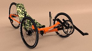recumbent bicycle 3d max