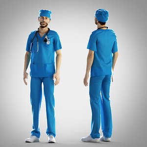 3d model surgeon outfit