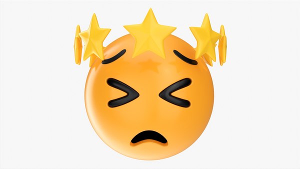 modèle 3D de Emoji 100 Fatigué avec un diadème en forme d'étoile -  TurboSquid 1818278