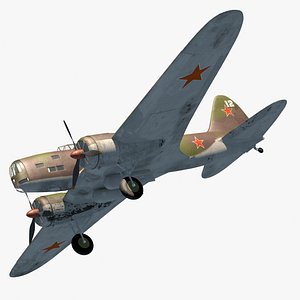 long-range bomber world 3D model