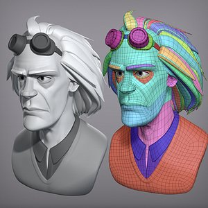 Cartoon male character Christopher base mesh