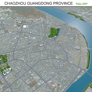 3D model Chaozhou Guangdong Province China