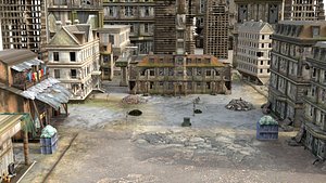 XI Zombie Apocalypse London Ruined City Kitbash