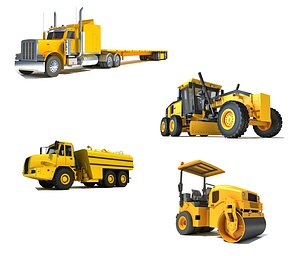 Road Construction Equipment Collection 3D model