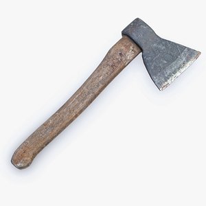 Old Axe Game Ready PBR Metallic