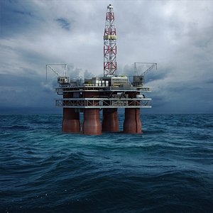 3ds offshore oil platform