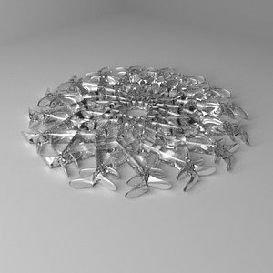 3D model snowflake 4
