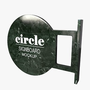 Signboard 3D model