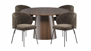 3D model Dining-table-Teulat-Cep-chair-La-Forma-Minna-2013-obj