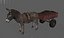 3D DONKEY WITH CART
