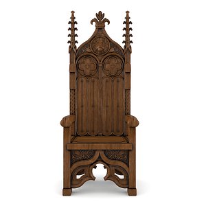 3D throne chaire