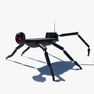 3d model robot spider