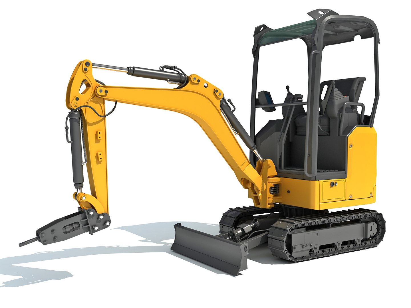 Jack hammer store for mini excavator