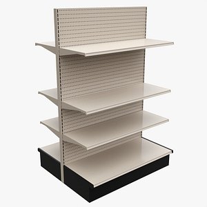 Store Shelving Double Sided Unit