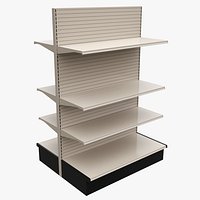Store Shelving Double Sided Unit