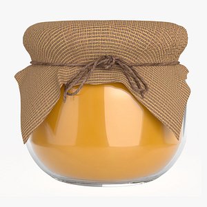 Honey jar small with fabric